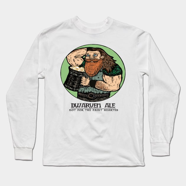 Dwarven Ale Long Sleeve T-Shirt by JaxRuan